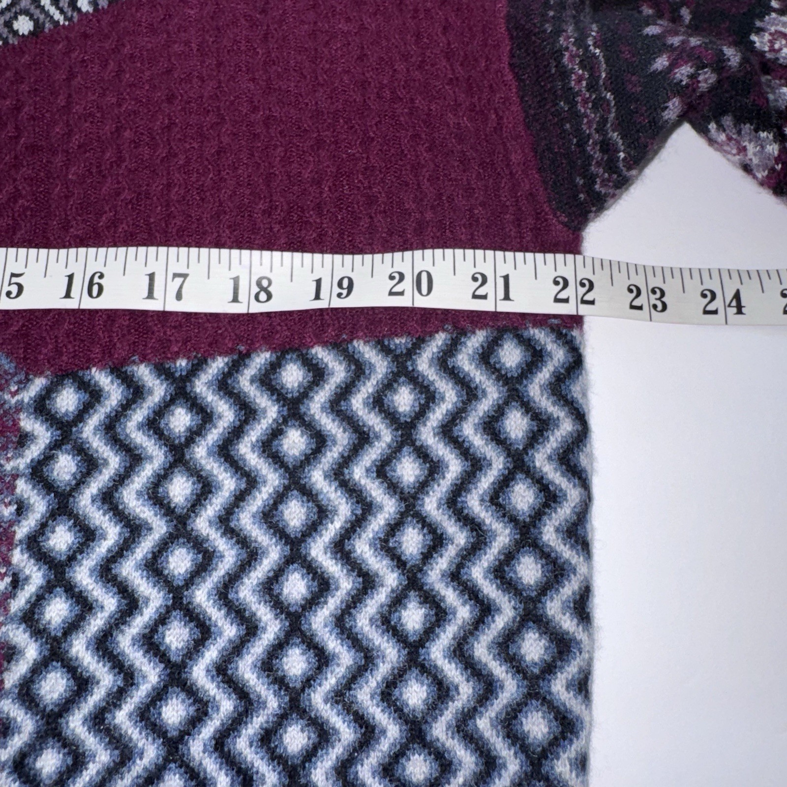 Garnet Hill Patchwork Cashmere Oversized Sweater … - image 5