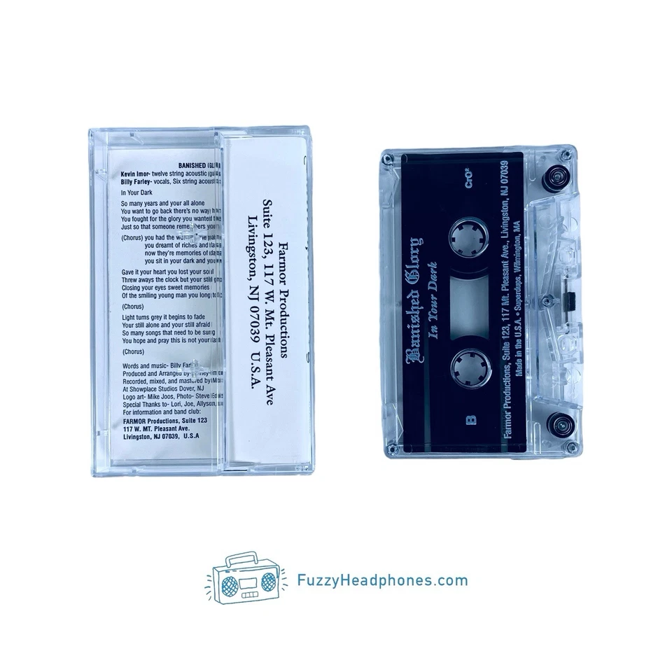 Banished Glory - In Your Dark Single Cassette Tape: Bill Farley, Kevin Imor RARE Foto 2 de 3