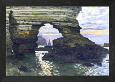port d amount etretat Framed Wall Art Poster Canvas Print Picture