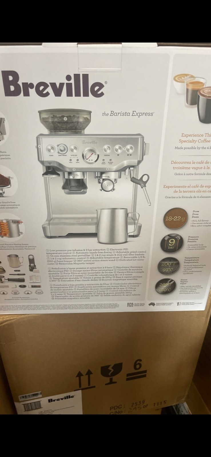 Breville the Barista Express Espresso Machine - Brushed Stai