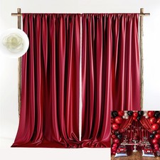 10ftx10ft Wedding Backdrop Drapes 2 Panels 5ftx10ft Curtains for Party Ceremo...