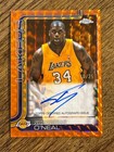 2025 Topps Shaquille O'Neal Chrome Autographs (Raw)