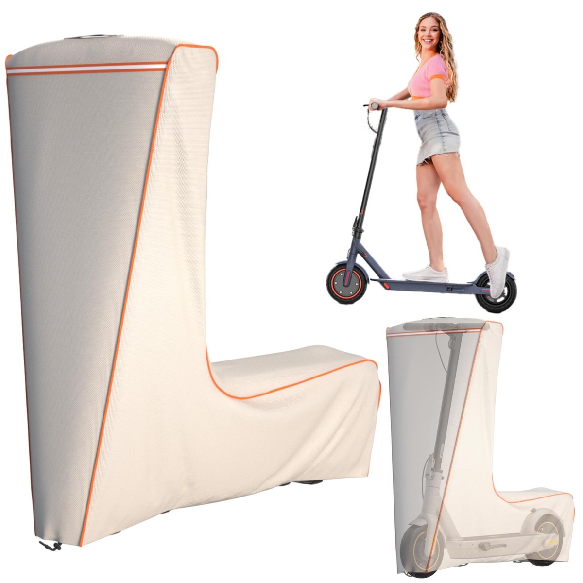 Scooter Cover, Universal Fit for 500W-2000W+ Scooters,61 X 30 X 53