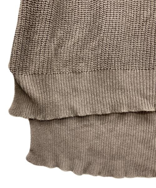 O project                    Cotton linen oversized knit brown View 6