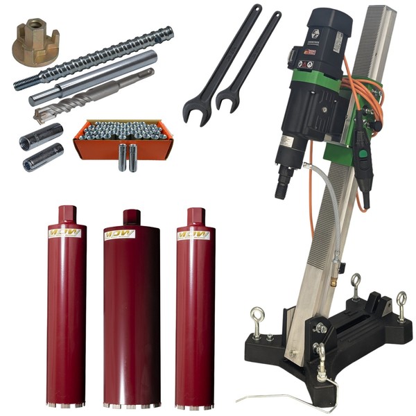 Eibenstock Dbe 250R Kernbohreinheit KernbohrgeräT 3 Bohrkronen-image