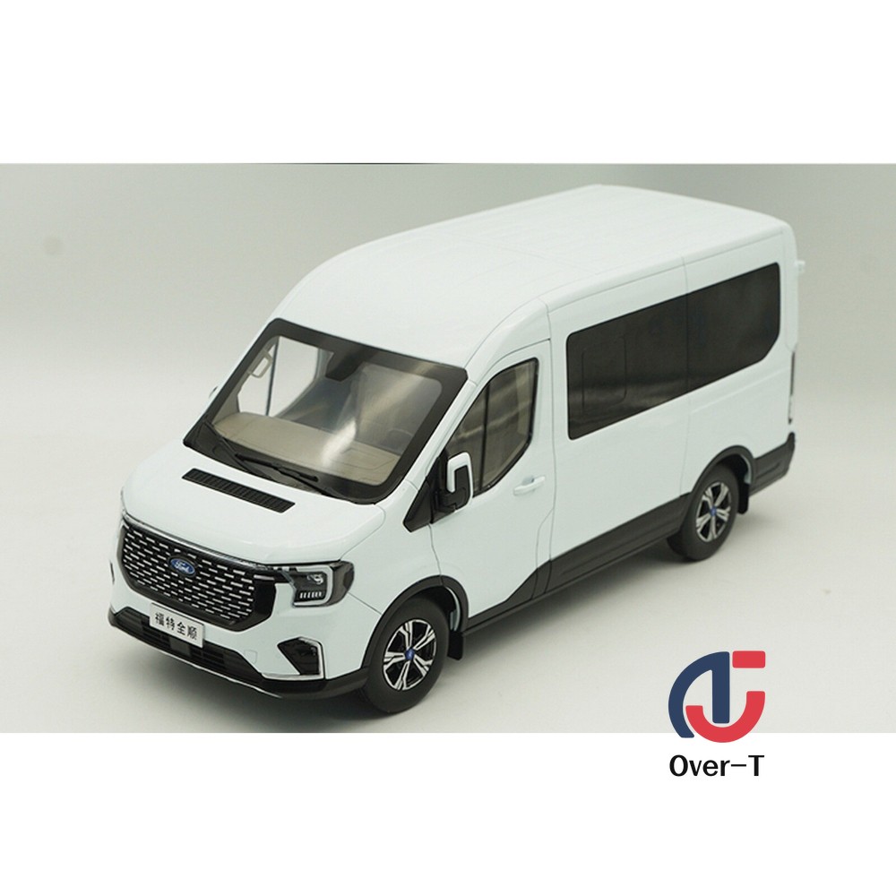 1/18 Scale Ford Transit T8 VAN White Diecast Car Model Toy