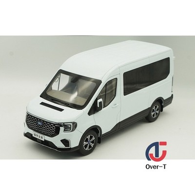 1/18 Scale Ford Transit T8 VAN White Diecast Car Model Toy