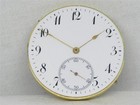 RARE, HIGH GRADE 44mm ZENITH 17 JEWEL GILT HUNTER POCKET WATCH MOVEMENT & DIAL — photo 2