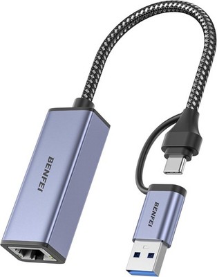 USB 3.0 to Ethernet adapter with USB C to RJ45 Gigabit LAN 1000Mbps wired