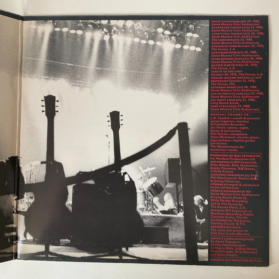 Eagles - Eagles Live - 2xLP Vinyl Album 1980 Asylum A1/B1/C2/D1 Matrix UK Press — 第 4/4 张图片