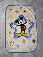 Mickey Mouse Baby Throw Blanket Nursery Soft Plush Star Classic Disney 29" x 43"