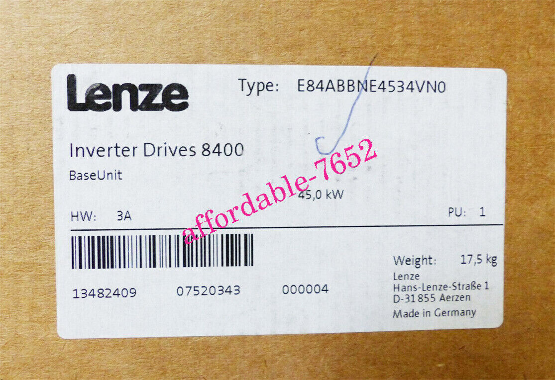 NEW E84ABBNE4534VNO Lenze Servo driver FedEx or DHL | eBay