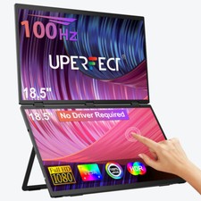 UPERFECT 18.5" FHD Touchscreen Dual Monitor 100Hz Portable Display for Laptops