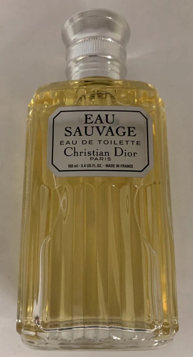 Eau Sauvage Edt 3.3oz 100ml By Christian Dior Paris Vintage