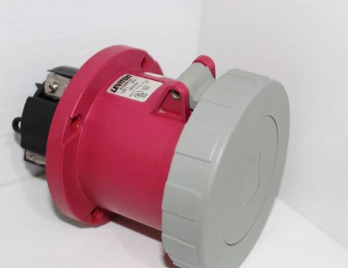 LEVITON 4100R7W 100-Amp PIN&SLEEVE RECEPTACLE HBL4100R7W 480Vac 100A 3P4W
