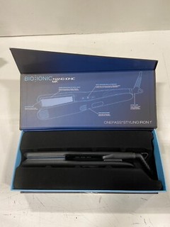 Bio Ionic Nano Ionic MX OnePass Styling Flat Iron Black 1.5"