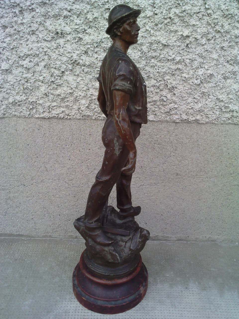 regule statuette mineur ouvrier statue sculpture eBay