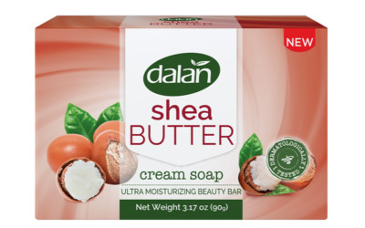 Dalan Shea Butter Cream Bar Soap (90g) (Pack of 3 or 12)