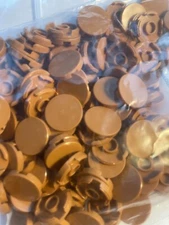 LEGO-NEW-#14769-MEDIUM NOUGAT-ROUND TILE 2 X 20 PIECES