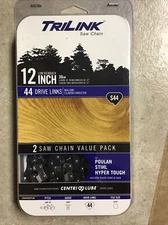 TriLink S44 - 12" 2 Pack Replacement Saw Chain; 44 Drive Links Free Shipping