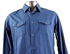 Banana Republic Slim Fit Men's Button Front Long Sleeve Shirt Size 16-16 1/2 L