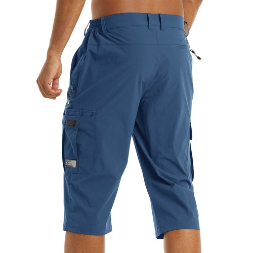 3/4 Length Cargo Shorts Multi-Pocket Quick Drying Casual Work Hiking Man's Pants - Picture 2 of 117