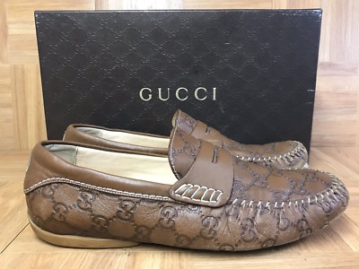 Guccissima Margaux Calf Chocolat Leather Loafters RARE? GUCCI Guccisima Margaux Calf Brown Leather Loafers  main image 4