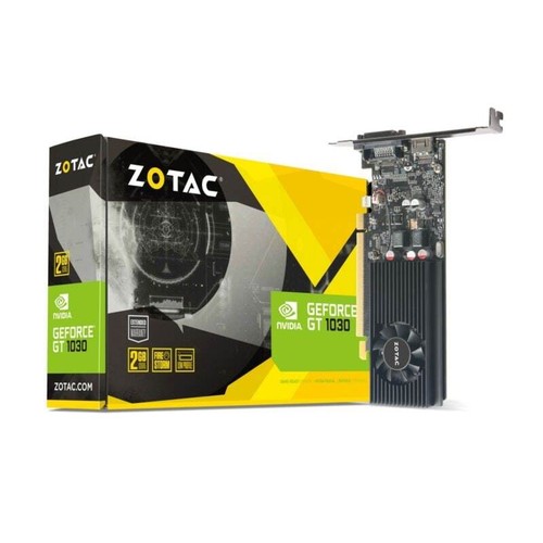 ZOTAC GeForce GT 1030 2GB GDDR5 Grafikkarte Low Profile DVI/HDMI - Bild 1 von 7