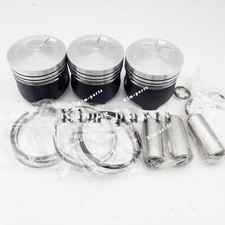 3 Sets STD Piston Set (Clip & Pin) W Rings For  Yanmar 3YM30 Engine Marine Boat