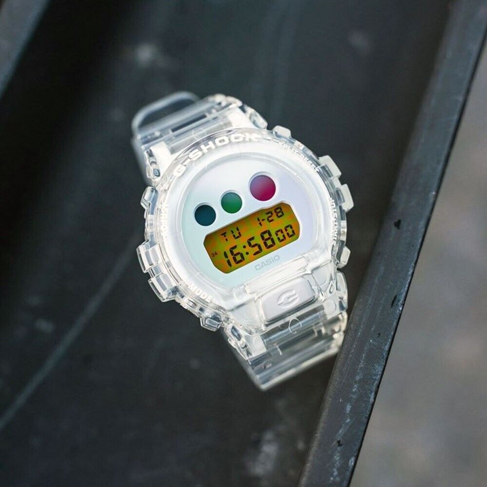 G-Shock DW6900 25th Anniversary Edition Semi-transparent White Watch  DW-6900SP-7