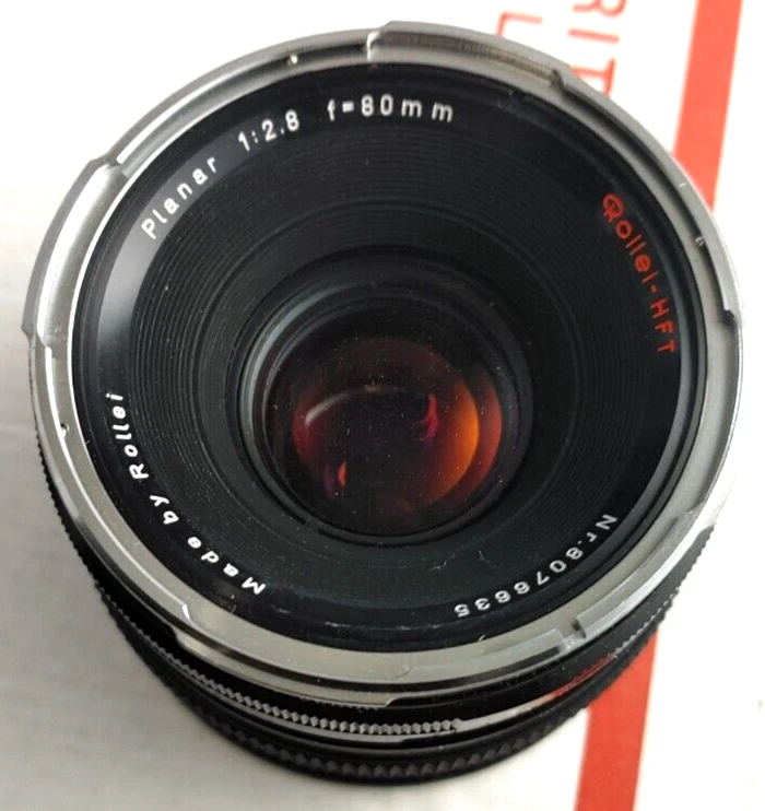 Lente para cámara Carl Zeiss Reolleiflex Rollei HFT 1:2,8 80 mm Foto 3 de 4
