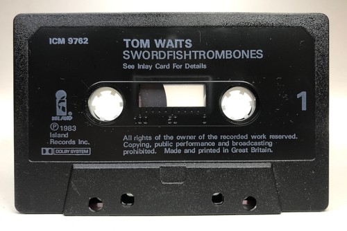 Tom Waits SWORDFISHTROMBONES Cassette ICM9762 **NEAR MINT CONDITION** 1983 - Picture 6 of 9
