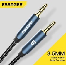 CAVETTO AUX ESSAGER CAVO HIFI AUDIO JACK 3.5 MASCHIO / MASCHIO METRI 2