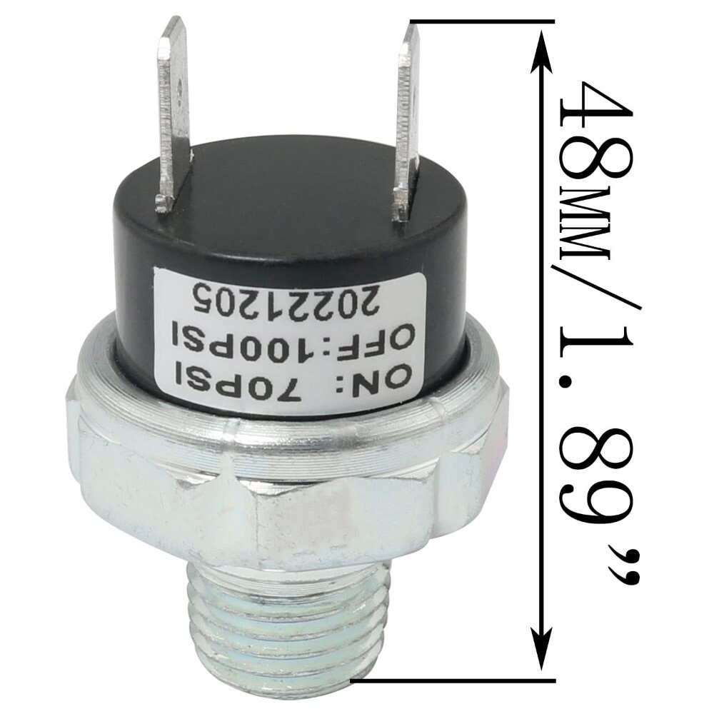 Silver Air Pressure Switch 70100 PSI Pressure Switch Air ride pressure