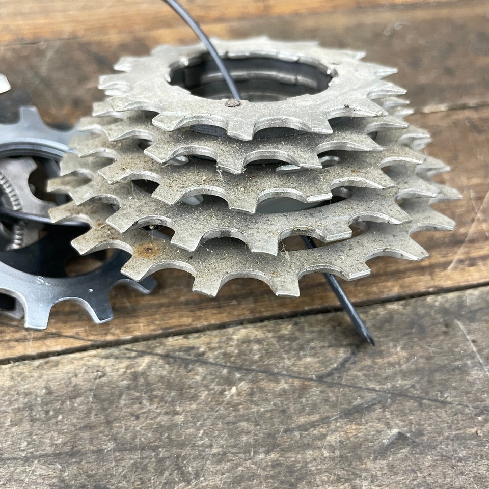 Vintage Shimano UNIGLIDE Cog Lot Cassette PARTS Lock Nut Threaded Cogs ...