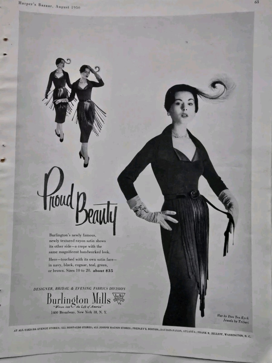 1950 Womens Burlington Mills dress jewels by Trifari vintage