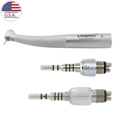 LANJING Dental Mini Head High Speed Handpiece Kavo Fiber Optic MULTIflex Coupler