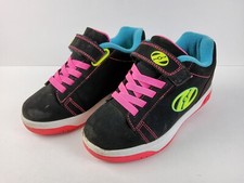 Kids Heelys Dual Up X2 770584 Black/Pink/Blue Roller Skate Trainers YOUTH 3
