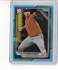 2024 Bowman Justin Verlander Sky Blue Parallel  #’d 426 /499 Houston Astros #48