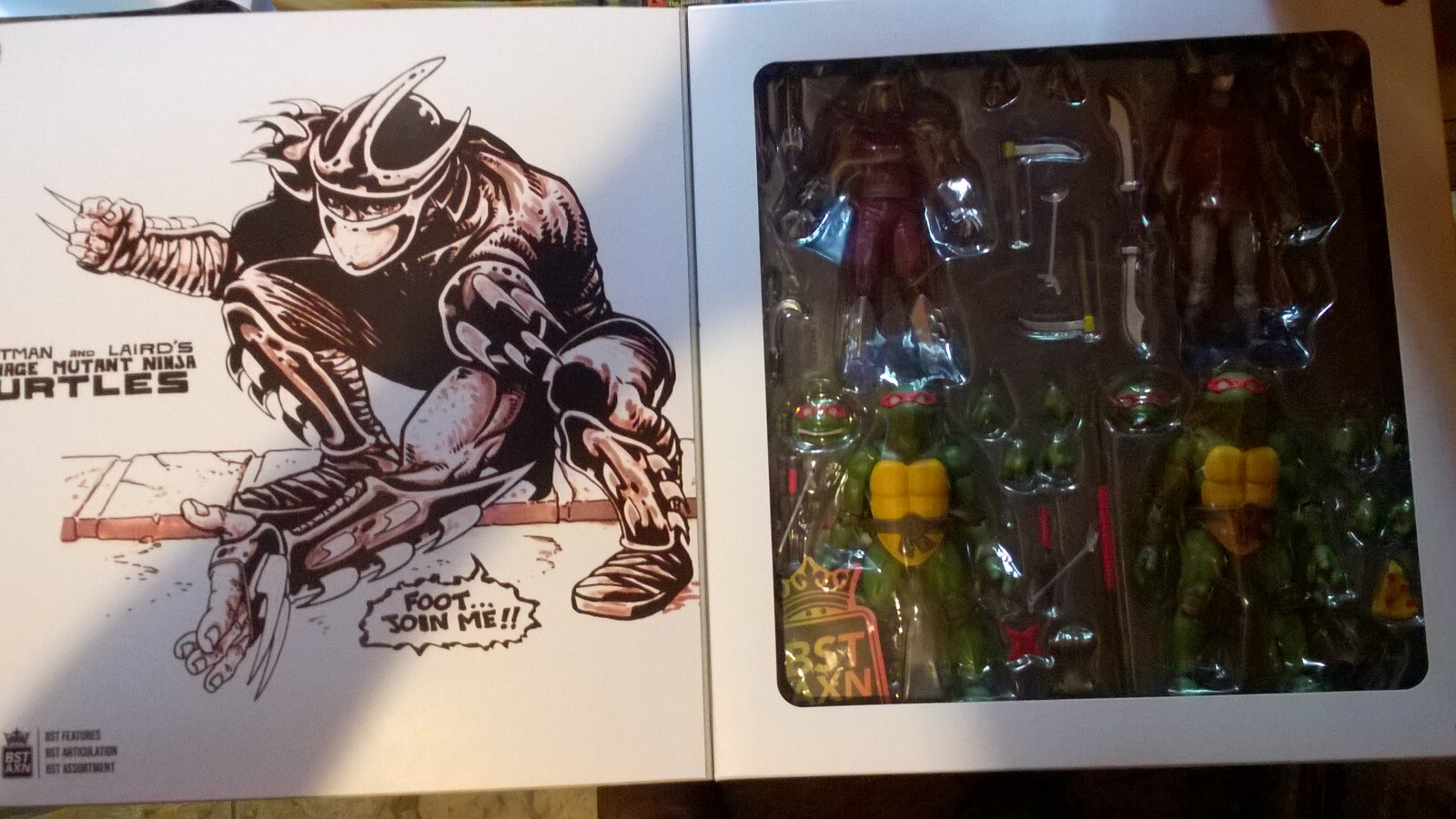 BST AXN TMNT Classic Comic Action Figure 4pc SET 2 Teenage Mutant Ninja Turtles