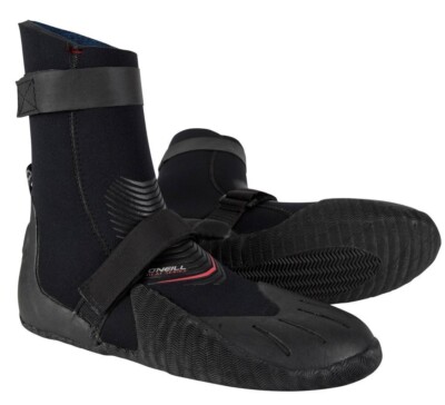 O'Neill Heat 5mm Round Toe Cold Water Surf Boots - 12 / Black