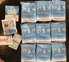Free & Gentle Tide Pods Downy & Bounce Fabric Softener Laundry Travel Lot X10