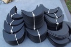 150 Marine Corps Visors/hat Brims, Black, 2mm Thick — photo 1
