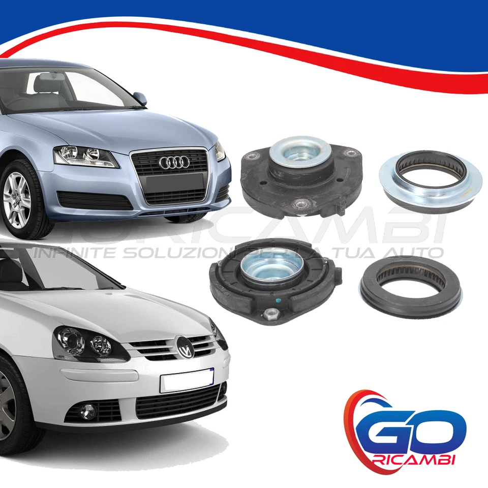 SUPPORTI CUSCINETTI AMMORTIZZATORI ANTERIORI VW GOLF AUDI A3 SEAT LEON SKODA - Immagine 4 di 4