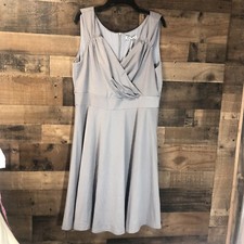 New Grace Karin 2X Dress Gray Sleeveless Stretch 