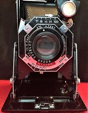 VINTAGE EASTMAN KODAK MODEL SIX -16 BELLOWS ROLL FILM CAMERA - EX  