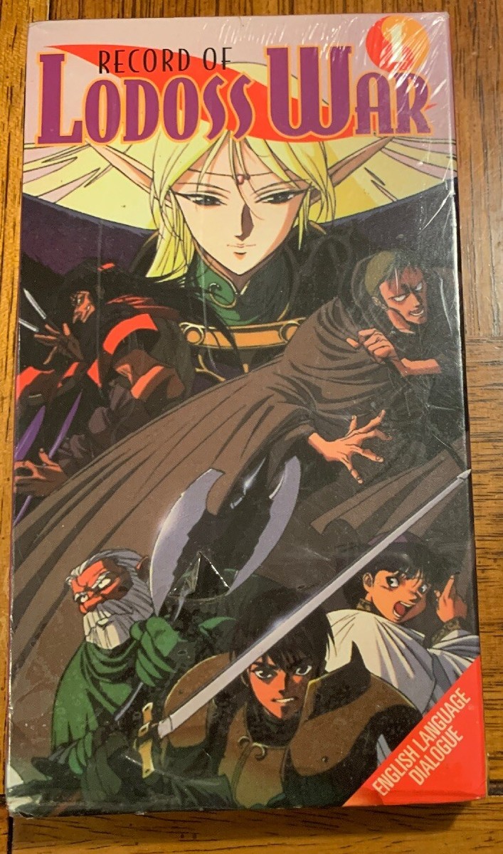 Record of Lodoss War Vol 1 VHS Video RARE 90s Japanese Anime US