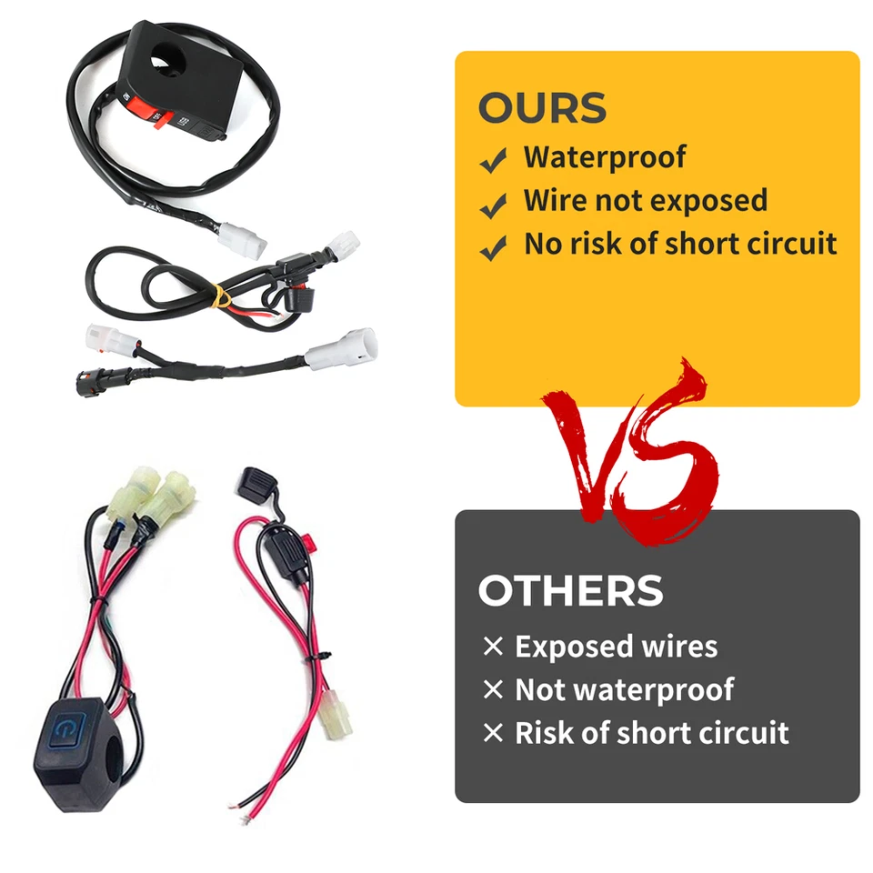 Kit de barra de luces LED para moto de cross 60 W para Honda CRF110 CR250 CRF250R CRF450R Foto 3 de 4