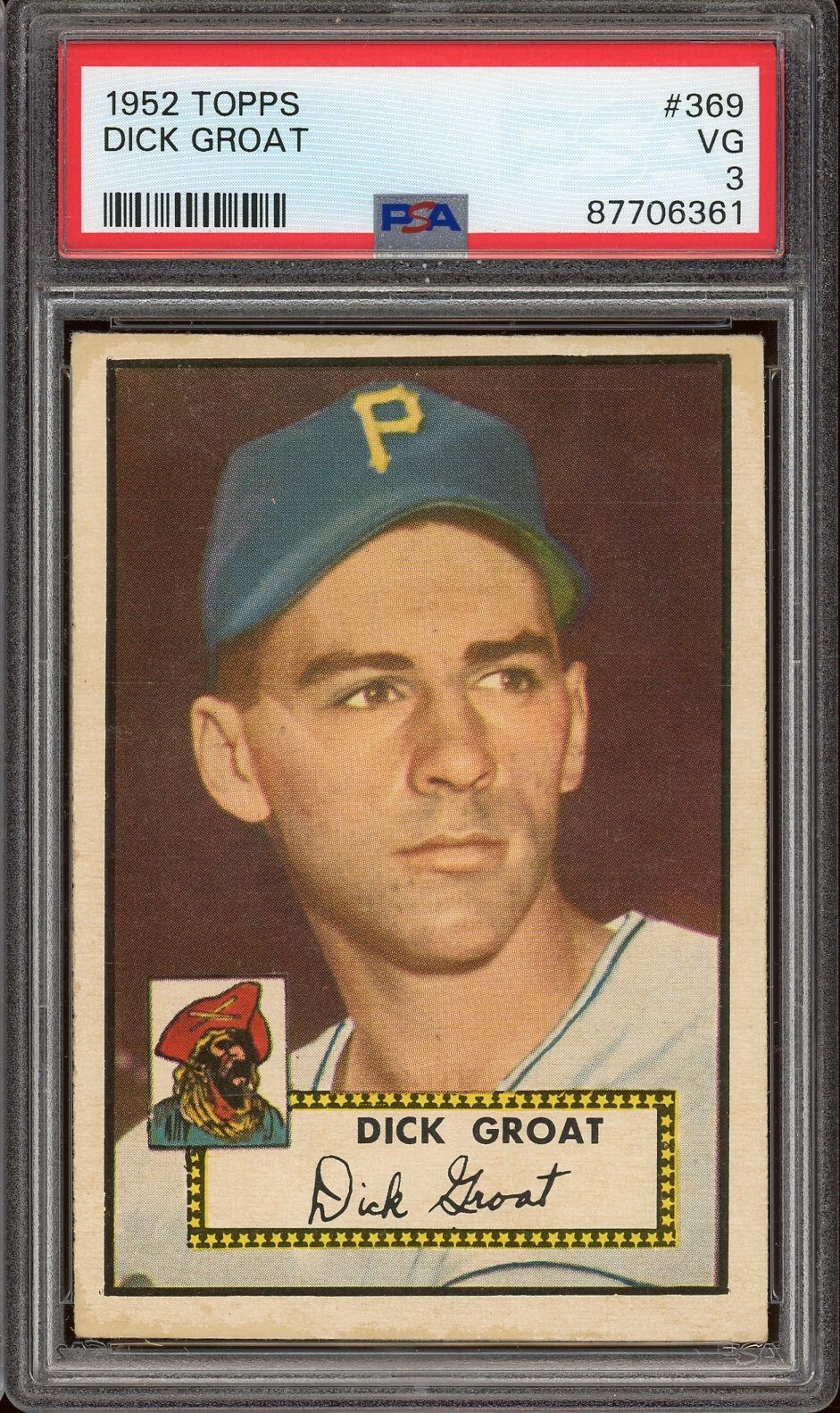 1952 Topps Baseball #369 Dick Groat PSA 3
