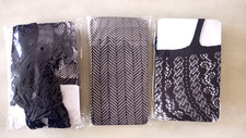 Lot of 3 Packs of Hosiery, Black, One Size
